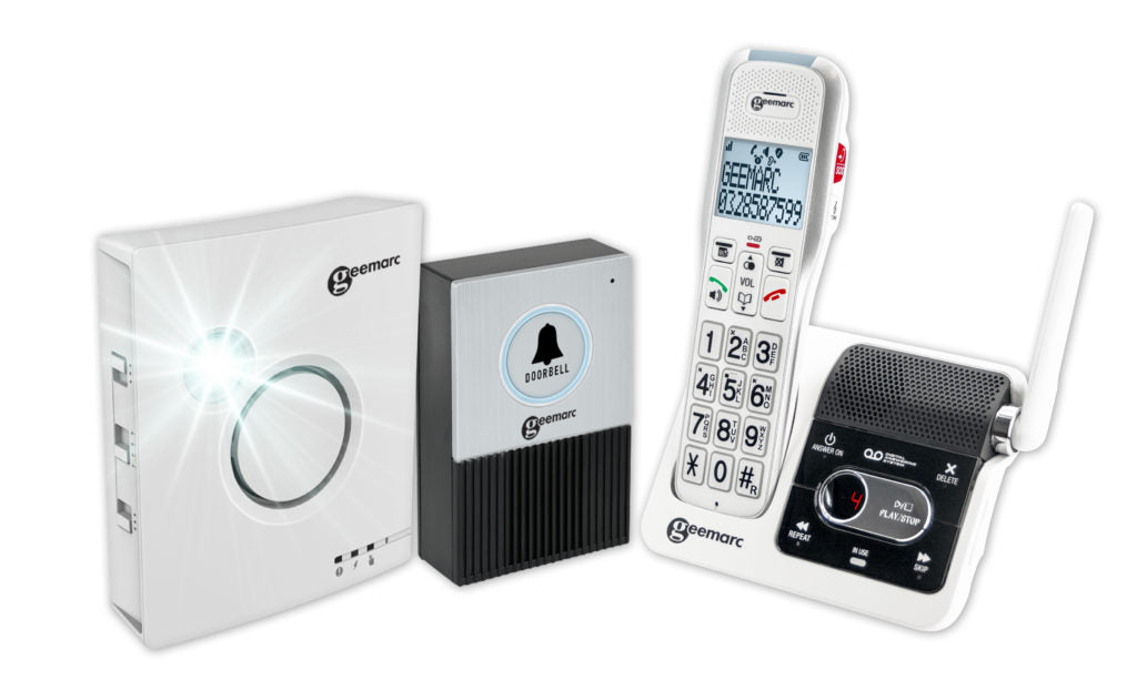 Geemarc AmpliDECT 595 Ultra Low Energy Amplified Cordless Phone with Ringer and Doorbell