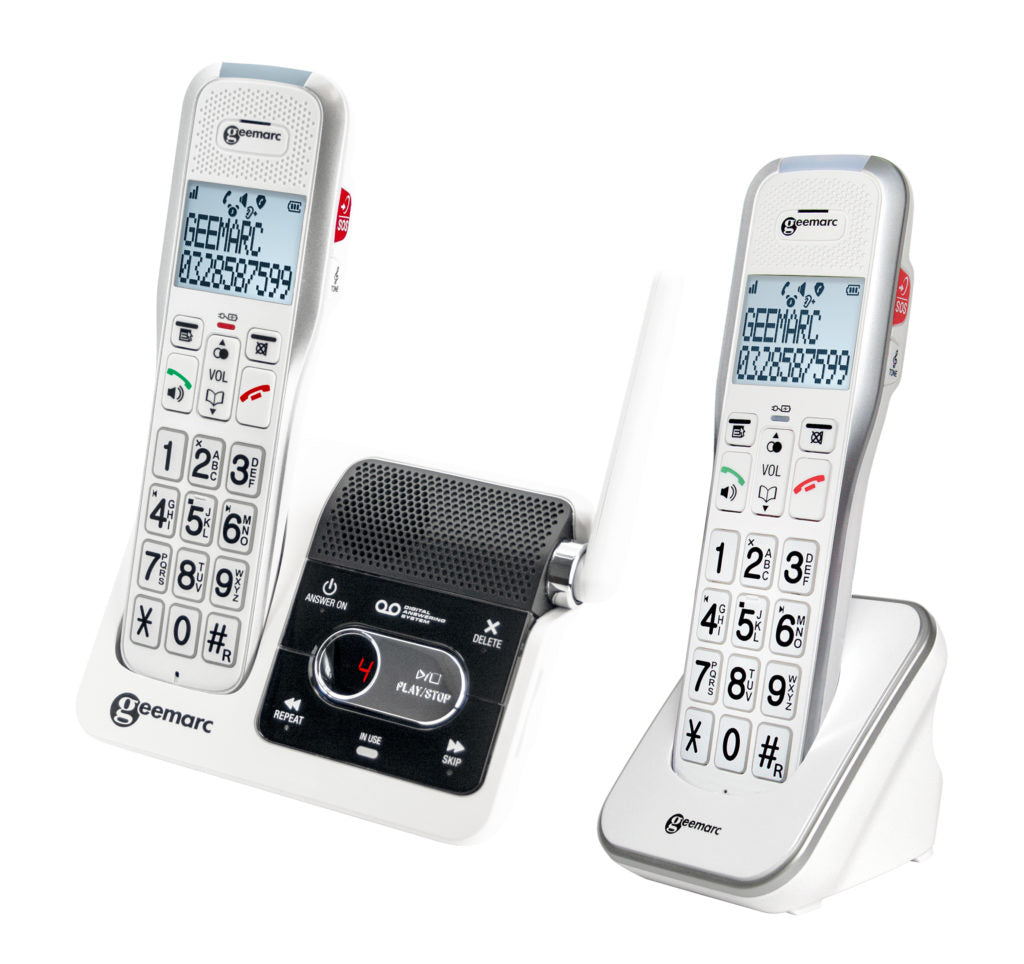 Geemarc AmpliDECT 595-2 Ultra Low Energy Amplified Cordless Phone with Additional Handset