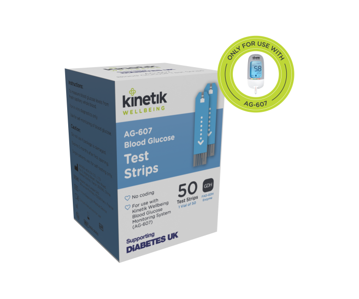 Blood Glucose Test Strips – Pack of 50 (for AG-607)