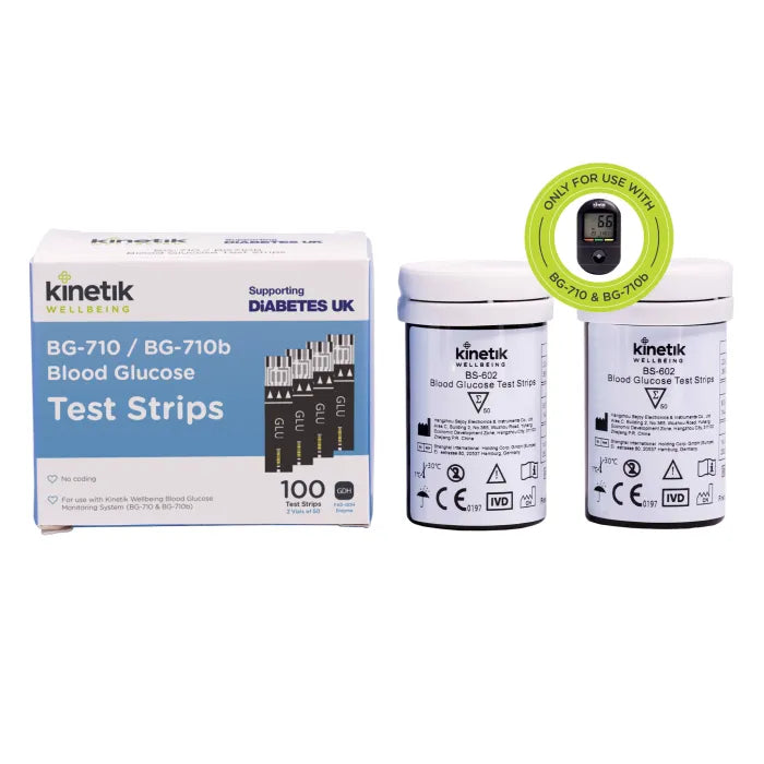 Blood Glucose Test Strips – Pack of 100 for BG-710 & BG-710b