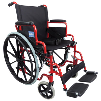 Aidapt Self Propelled Steel Transit Chair (Red)