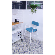 Multi-Use Perching Stool with Padded Backrest