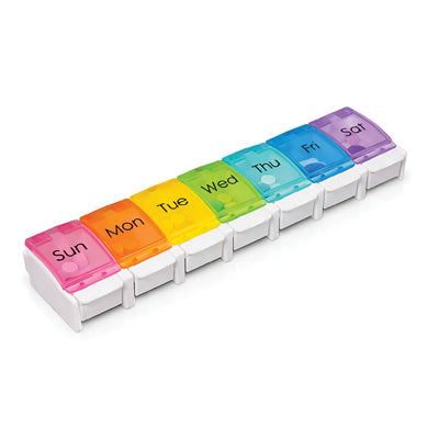 Push Button Weekly Pill Dispenser