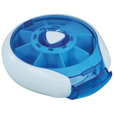Compact Weekday Pill Dispenser -BLUE-