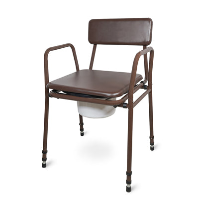 Adjustable Height Bedside Commode (Flat Packed)