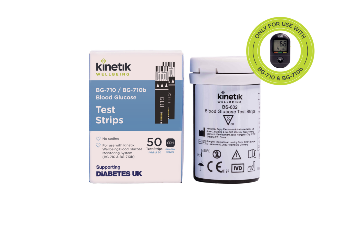 Blood Glucose Test Strips – Pack of 50 for BG-710 BG-710b