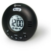 Geemarc Wake 'n' Shake Black Voyager Extra Loud Travel Alarm Clock with Vibration