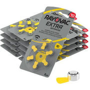 Hearing Aid Batteries Size 10 Rayovac Extra - 10 Pack (60 Cells)