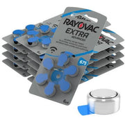 Hearing Aid Batteries Size 675 Rayovac Extra - 10 Pack (60 Cells)