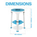 Aidapt Shower Stool with Swivel Seat and Shelf