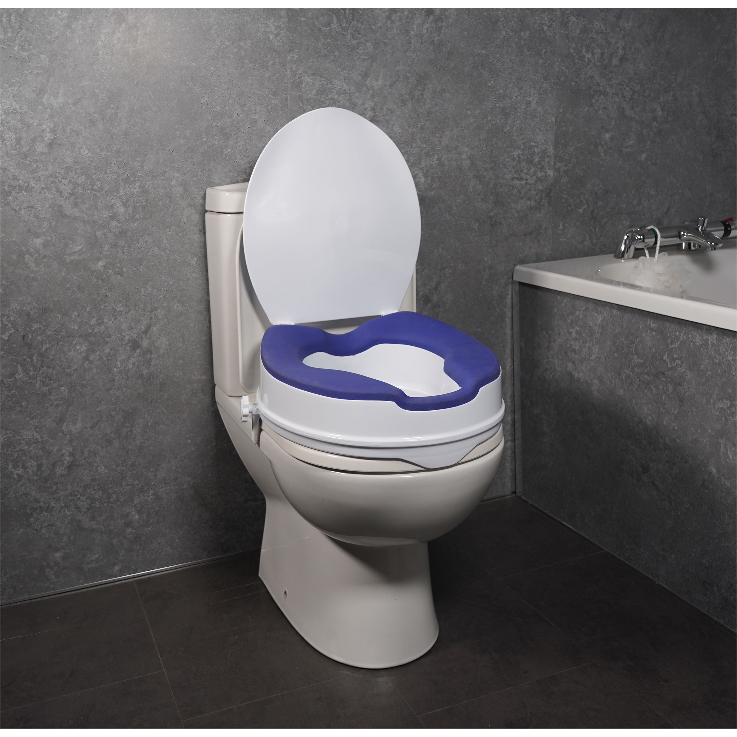 4" Raised Toilet Seat with TPR Padding